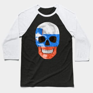 Slovenia Flag Skull - Gift for Slovenian With Roots From Slovenia Baseball T-Shirt